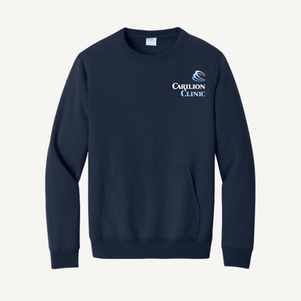 Carilion Clinic - Port & Company - Fleece Crewneck Pocket Sweatshirt