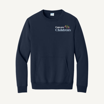 Carilion Clinic Children's - Port & Company - Fleece Crewneck Pocket Sweatshirt