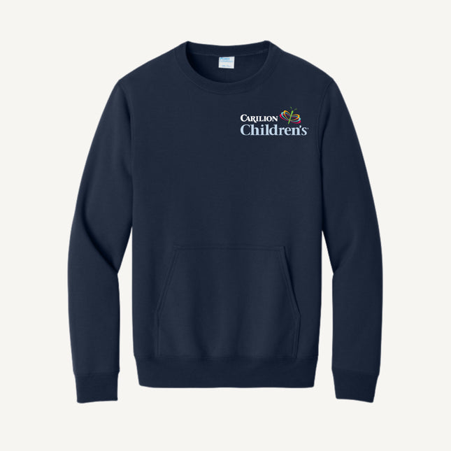Carilion Clinic Children's - Port & Company - Fleece Crewneck Pocket Sweatshirt