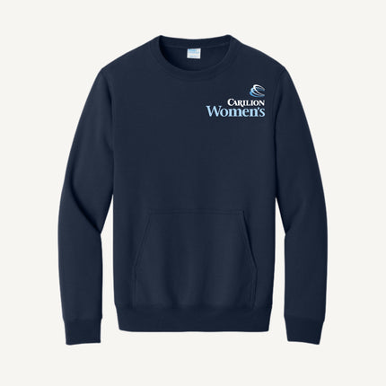 Carilion Clinic Women's - Port & Company - Fleece Crewneck Pocket Sweatshirt