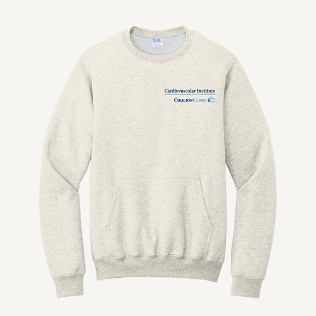 Carilion Clinic Cardiovascular Institute - Port & Company - Fleece Crewneck Pocket Sweatshirt