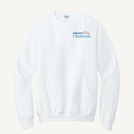 Carilion Clinic Children's - Port & Company - Fleece Crewneck Pocket Sweatshirt