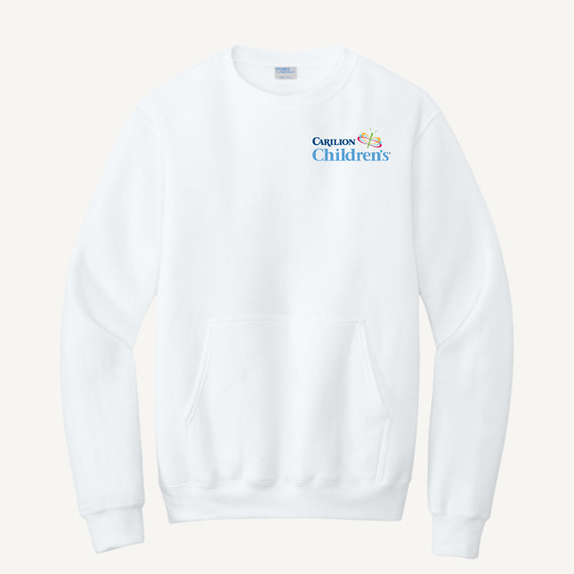 Carilion Clinic Children's - Port & Company - Fleece Crewneck Pocket Sweatshirt