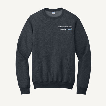 Carilion Clinic Cardiovascular Institute - Port & Company - Fleece Crewneck Pocket Sweatshirt