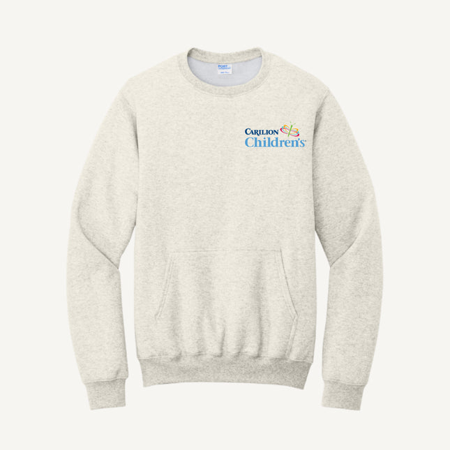 Carilion Clinic Children's - Port & Company - Fleece Crewneck Pocket Sweatshirt