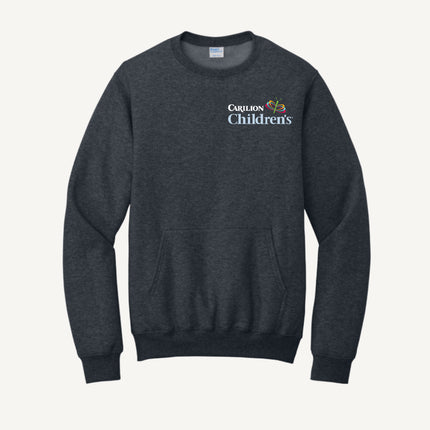 Carilion Clinic Children's - Port & Company - Fleece Crewneck Pocket Sweatshirt