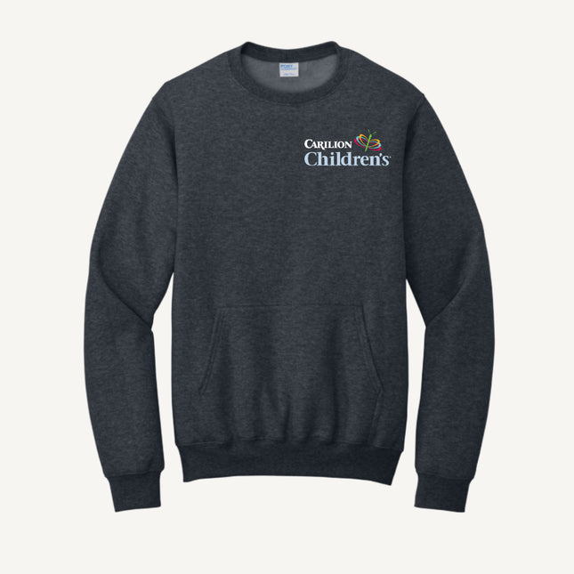 Carilion Clinic Children's - Port & Company - Fleece Crewneck Pocket Sweatshirt