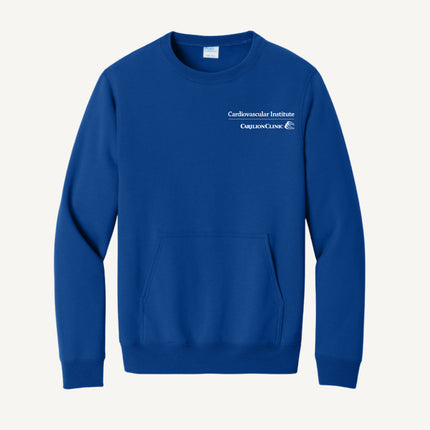 Carilion Clinic Cardiovascular Institute - Port & Company - Fleece Crewneck Pocket Sweatshirt