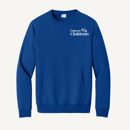 Carilion Clinic Children's - Port & Company - Fleece Crewneck Pocket Sweatshirt