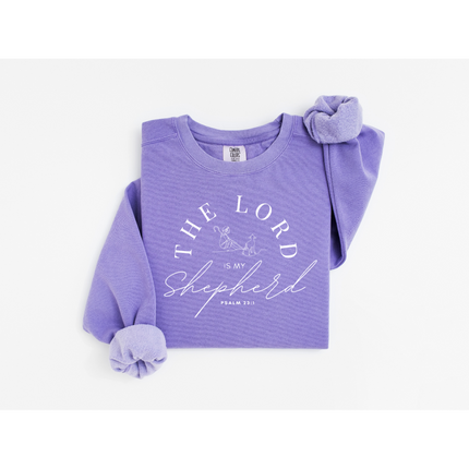Lord, My Shepherd - Comfort Colors 1566 Crewneck Sweatshirt