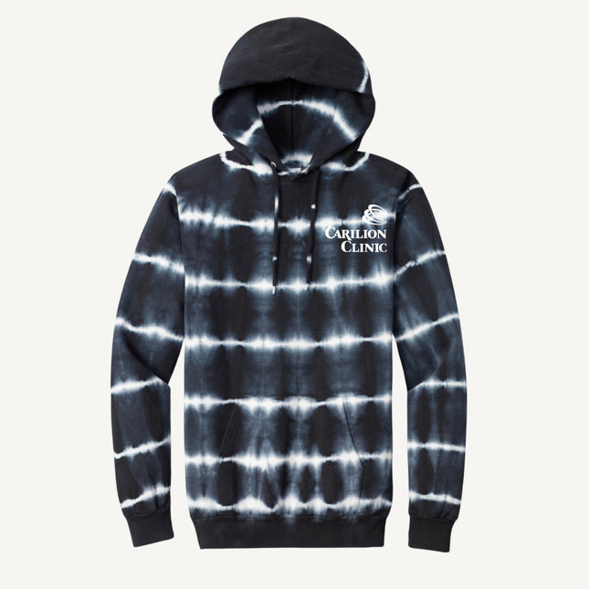 Carilion Clinic - Port & Company Allover Stripe Tie-Dye Fleeced Hoodie