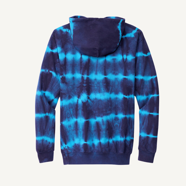 Carilion Clinic - Port & Company Allover Stripe Tie-Dye Fleeced Hoodie