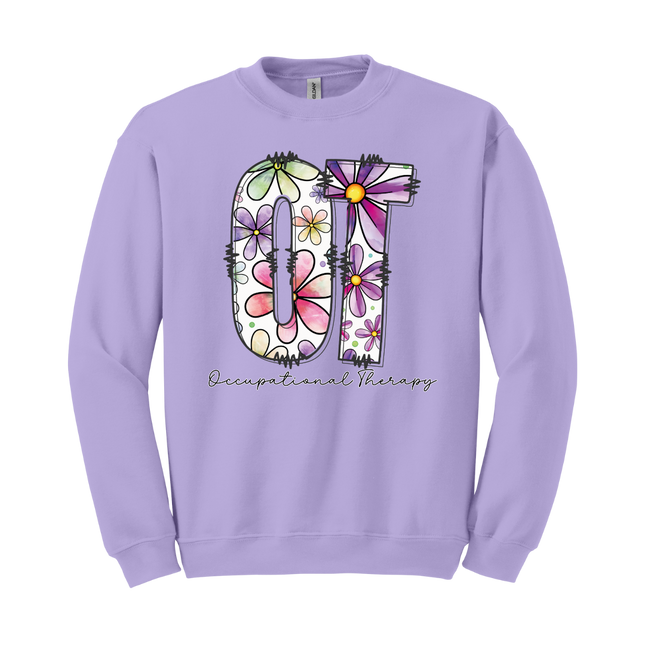 Floral OT (Occupational Therapy) - Gildan and Comfort Colors Series
