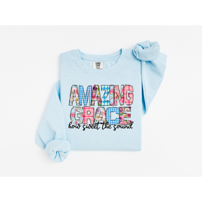 Amazing Grace - Comfort Colors 1566 Crewneck Sweatshirt
