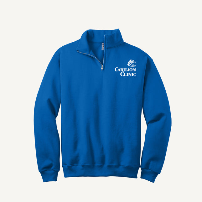 Carilion Clinic with Trauma Logo - Jerzees 995M Quarter Zip Sweatshirt