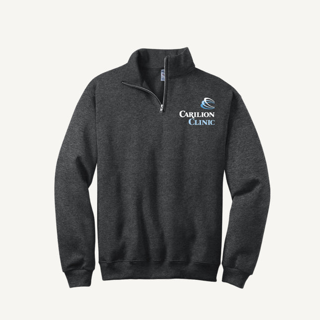 Carilion Clinic with Trauma Logo - Jerzees 995M Quarter Zip Sweatshirt