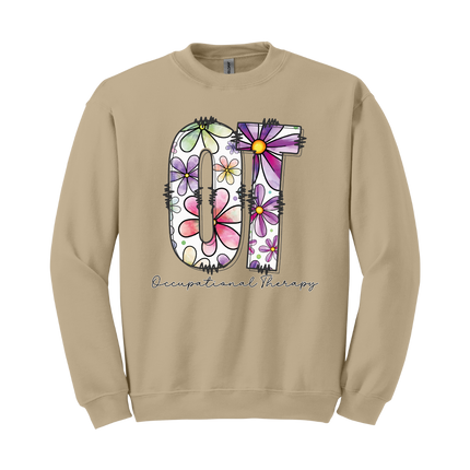 Floral OT (Occupational Therapy) - Gildan and Comfort Colors Series