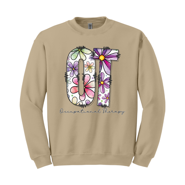 Floral OT (Occupational Therapy) - Gildan and Comfort Colors Series