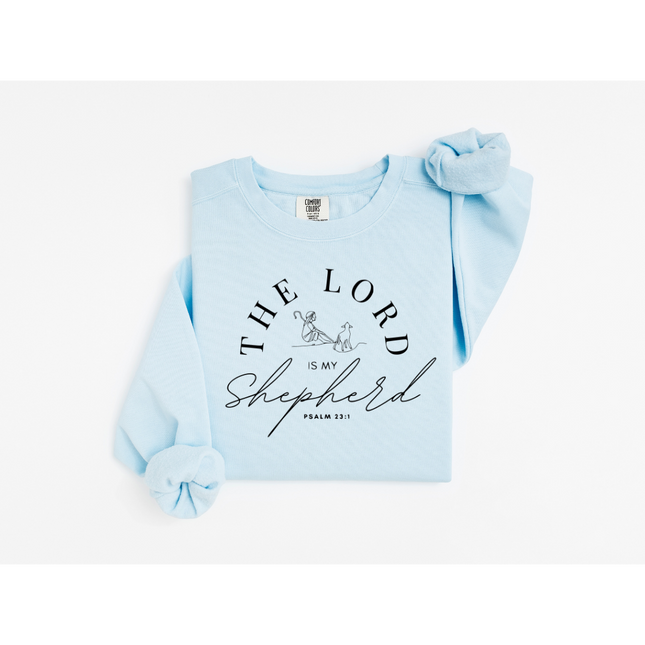 Lord, My Shepherd - Comfort Colors 1566 Crewneck Sweatshirt