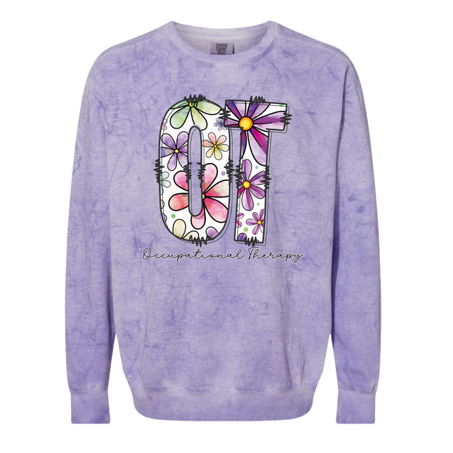 Floral OT (Occupational Therapy) - Gildan and Comfort Colors Series