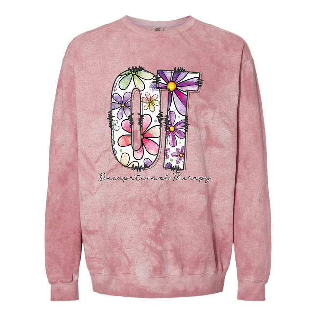 Floral OT (Occupational Therapy) - Gildan and Comfort Colors Series