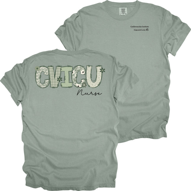 Carilion Clinic Nurse with Department in Sage - Comfort Colors T-Shirt