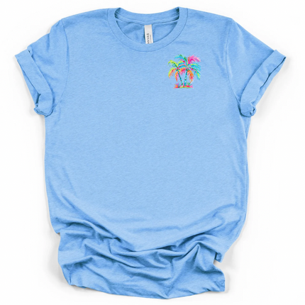 Palm Tree Pocket Summer Collection - Bella and Canvas T-Shirt