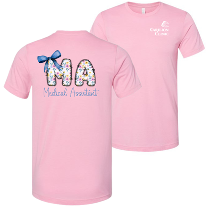Carilion Clinic Summer Floral Medical Assistant - Bella and Canvas T-Shirt