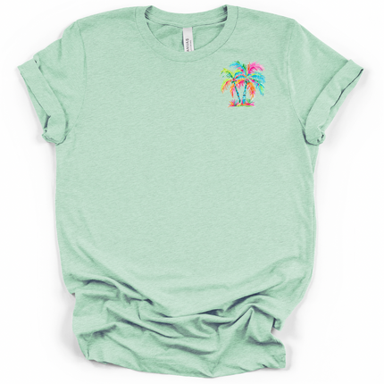 Palm Tree Pocket Summer Collection - Bella and Canvas T-Shirt