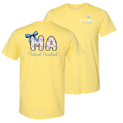Carilion Clinic Summer Floral Medical Assistant - Bella and Canvas T-Shirt
