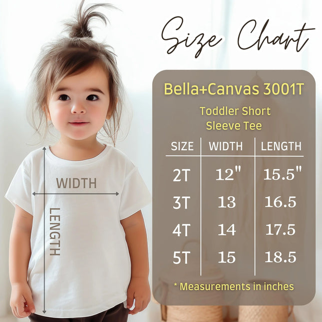 Custom Design Bella Canvas 3001T Toddler Short Sleeve Tee