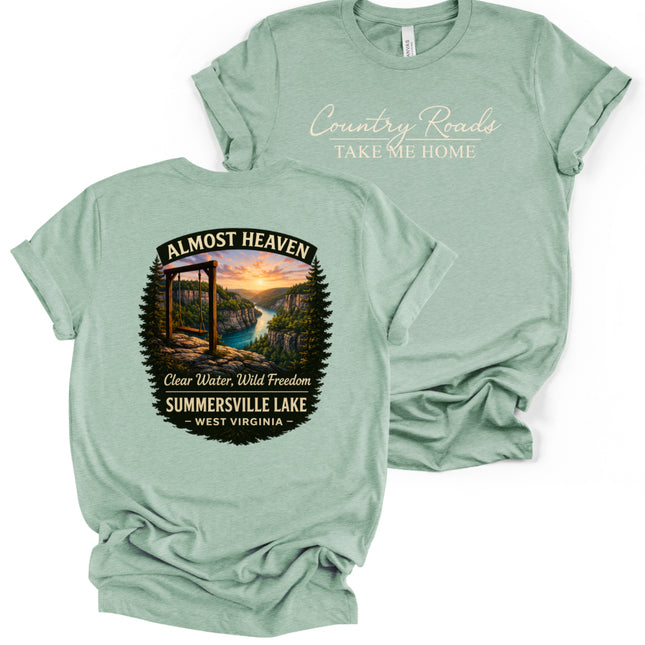 Country Roads  WV -  Bella and Canvas - T-Shirt