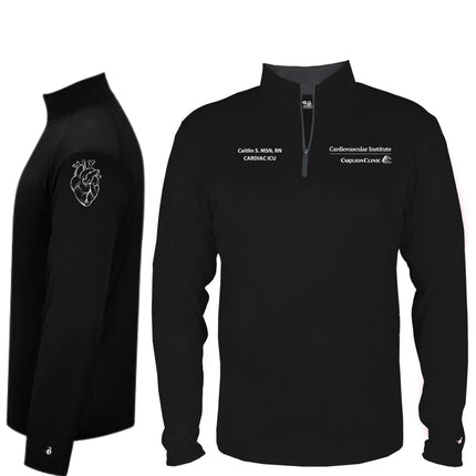 Carilion Clinic Cardiovascular Men's Badger Sport Quarter Zip