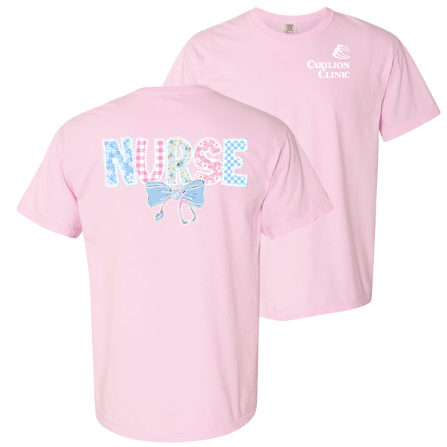 Carilion Clinic Pastel Pattern Nurse - Comfort Colors