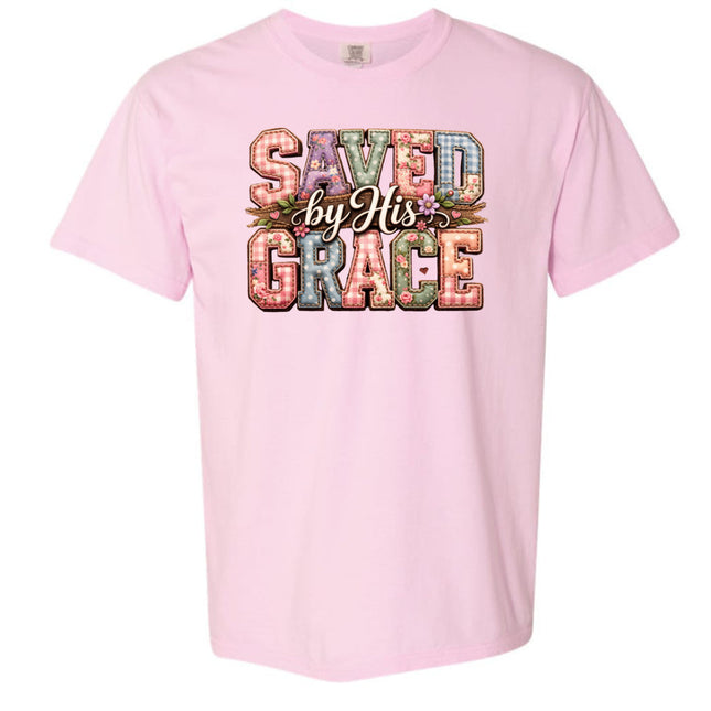 Saved By His Grace -  Comfort Colors T-Shirt