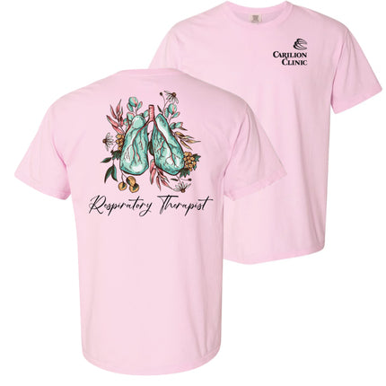 Carilion Clinic Wildflower Lungs Respiratory Therapist - Comfort Colors T-Shirt