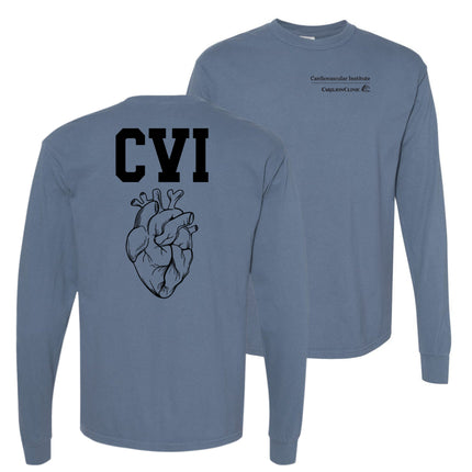 Carilion Clinic CVI and Heart on Back - Comfort Colors Apparel