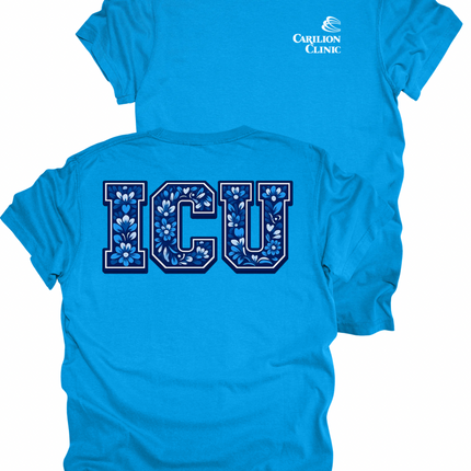 Carilion Clinic Blue Faux Embroidery with Speciality or Title - Comfort Colors T-Shirt