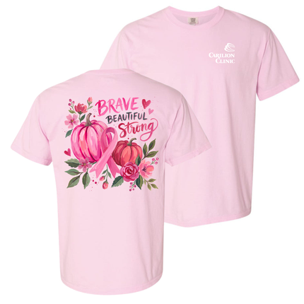 Carilion Clinic  Breast Cancer Brave, Beautiful and Strong - Comfort Colors T-Shirt