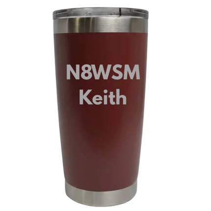 Radio Call Sign - 20 oz Tumbler