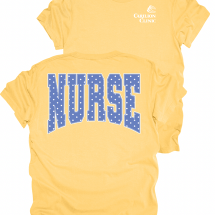 Carilion Clinic Blue Polka Dot - Comfort Colors T-Shirt