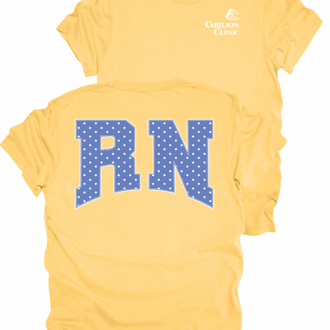 Carilion Clinic Blue Polka Dot - Comfort Colors T-Shirt