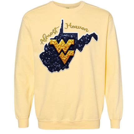 West Virginia Almost Heaven - Comfort Colors Apparel