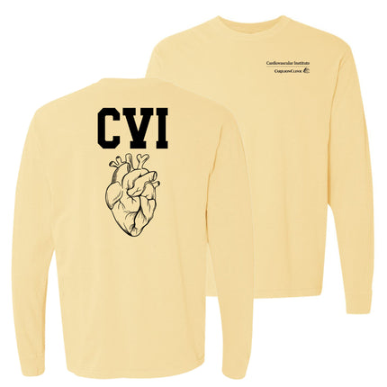 Carilion Clinic CVI and Heart on Back - Comfort Colors Apparel