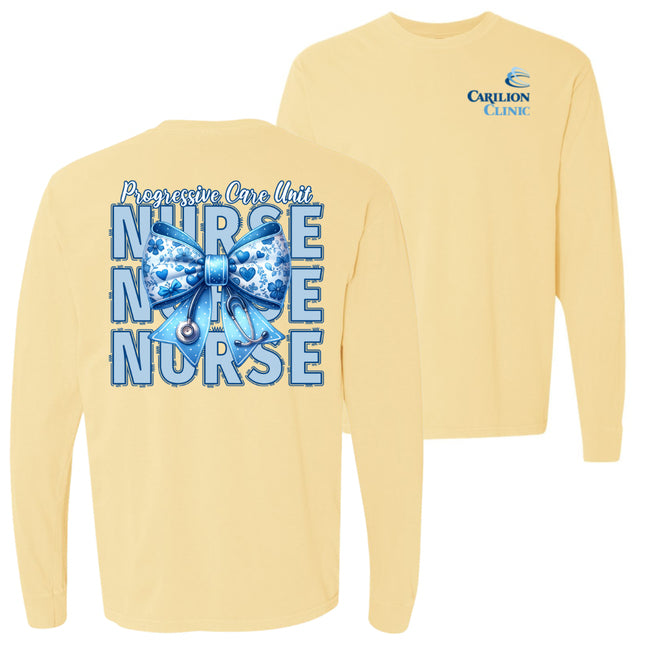 Carilion Clinic Nurse with Blue Bow