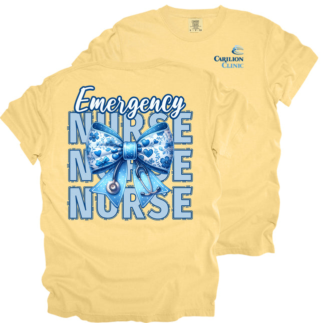 Carilion Clinic Nurse with Blue Bow