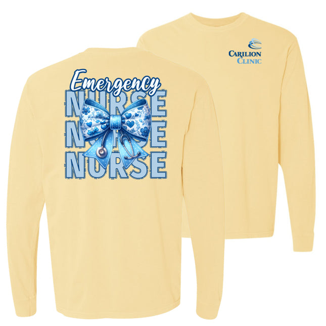 Carilion Clinic Nurse with Blue Bow