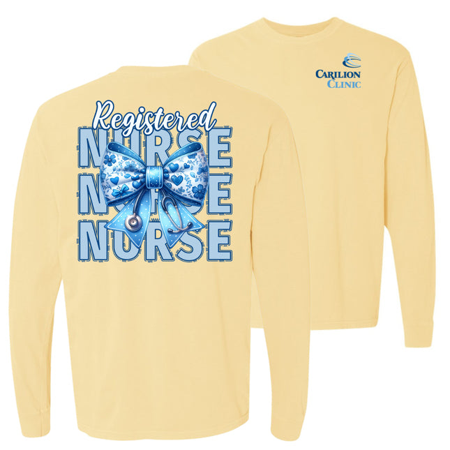 Carilion Clinic Nurse with Blue Bow