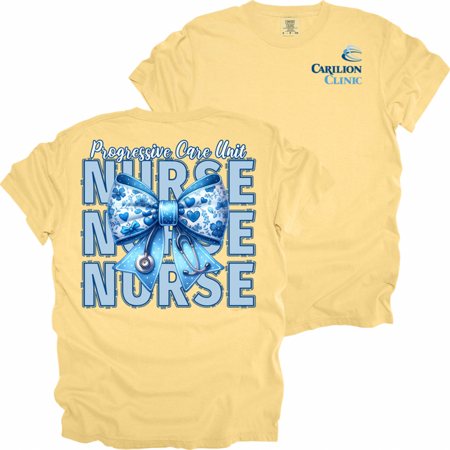 Carilion Clinic Nurse with Blue Bow