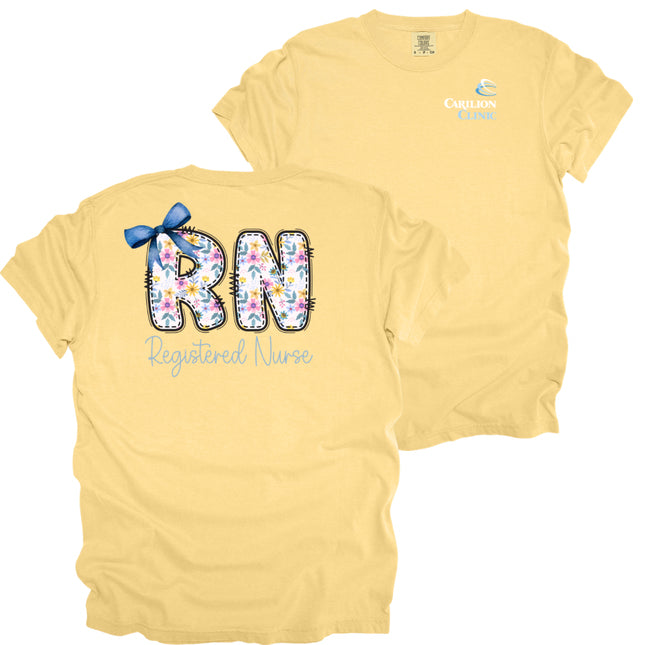 Carilion Clinic RN Blue Spring Design - Comfort Colors T-Shirt